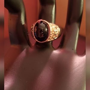 🌟 $5 SALE🌟Costume Black Onyx Ring sz 7 Unisex
